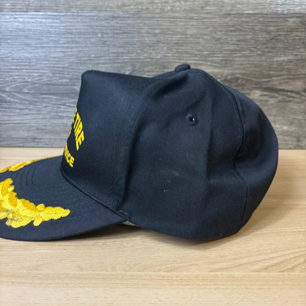 Vintage Drake Tire Hat Cap Snap Back Black Trucker Auto Service Adjustable‎